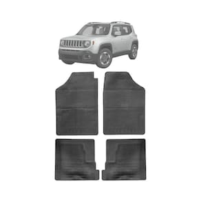 Jogo de Tapetes Automotivos Stratus BRB Jeep Renegade 2015+