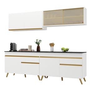 Armário de Cozinha Compacta Multimóveis Veneza GW FG3696 Branca
