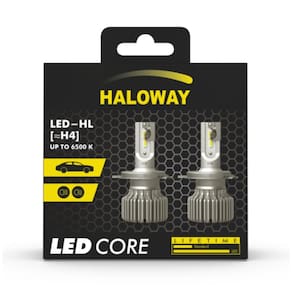 Par Lâmpada Automotiva Haloway LED H4 HWC 12V 6500K
