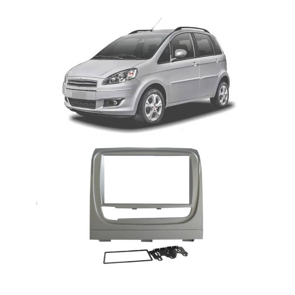 Moldura Fiamon Fiat Idea/Idea Adventure 2013 até 2018 Prata