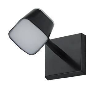 Arandela Andy Quadrada Preto 12cm Led 7W 3000K Bivolt