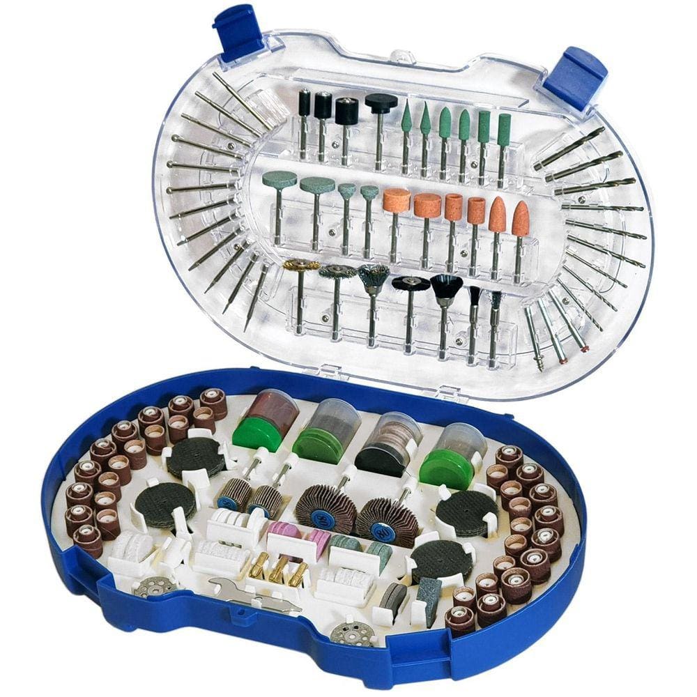 Kit 276 Acessórios Para Micro Retífica Completo Profissional
