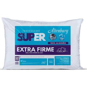 Travesseiro Super Extra Firme - 48cm x 68cm - 100% Algodão - Recheio 100% Fibra de Poliéster - Altenburg