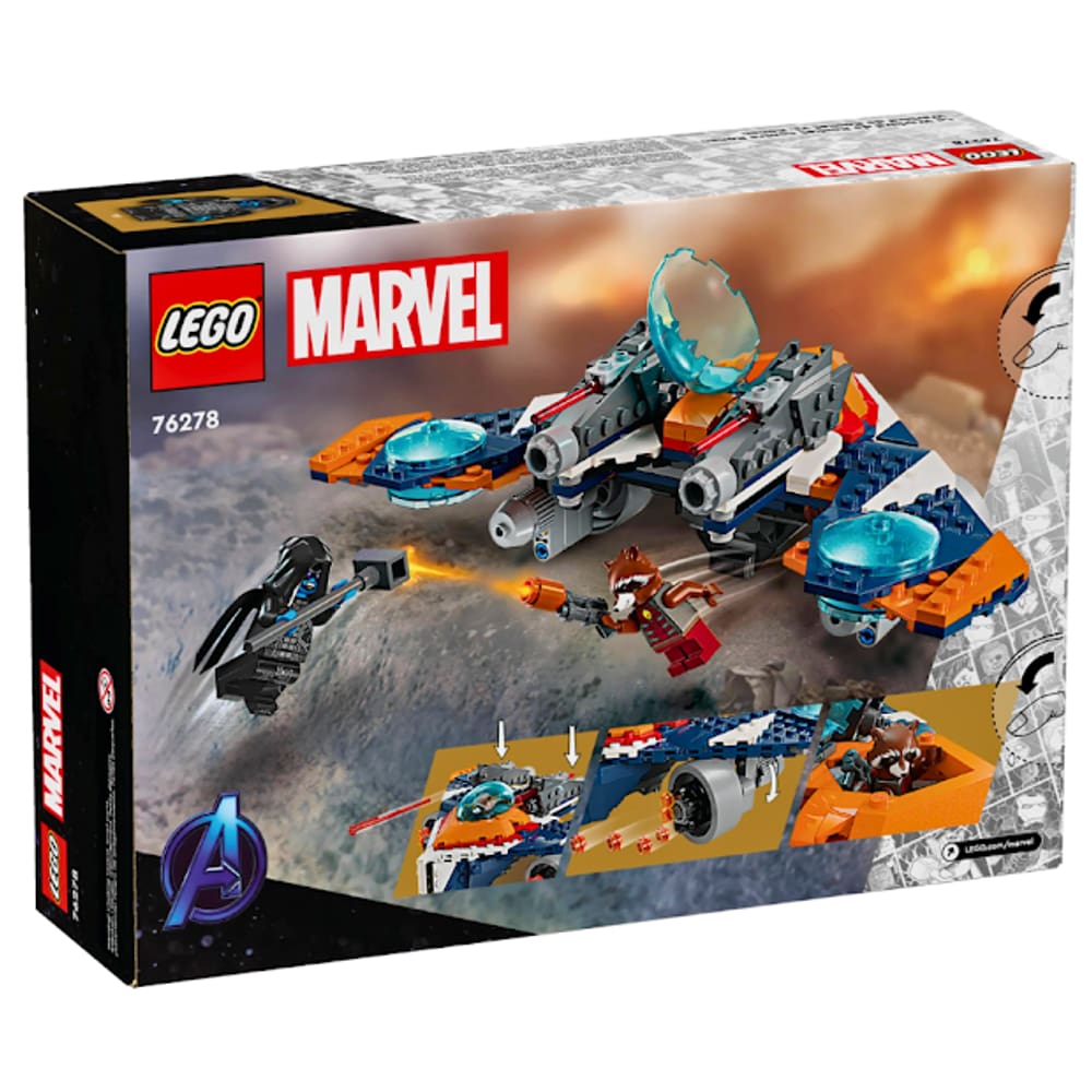 Lego Marvel Warbird Do Rocket Vs. Ronan 76278