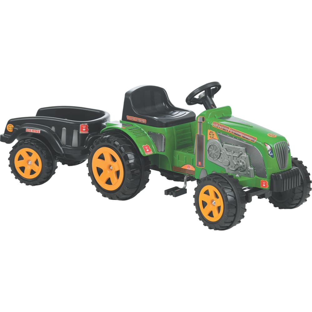 Trator Infantil Fazendeiro Biemme Verde com Caçamba
