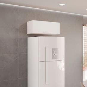 Armário Aéreo Geladeira 1 Porta Bella Branco
