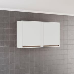 Armário para Cozinha Aéreo 2 Portas Pérola Branco