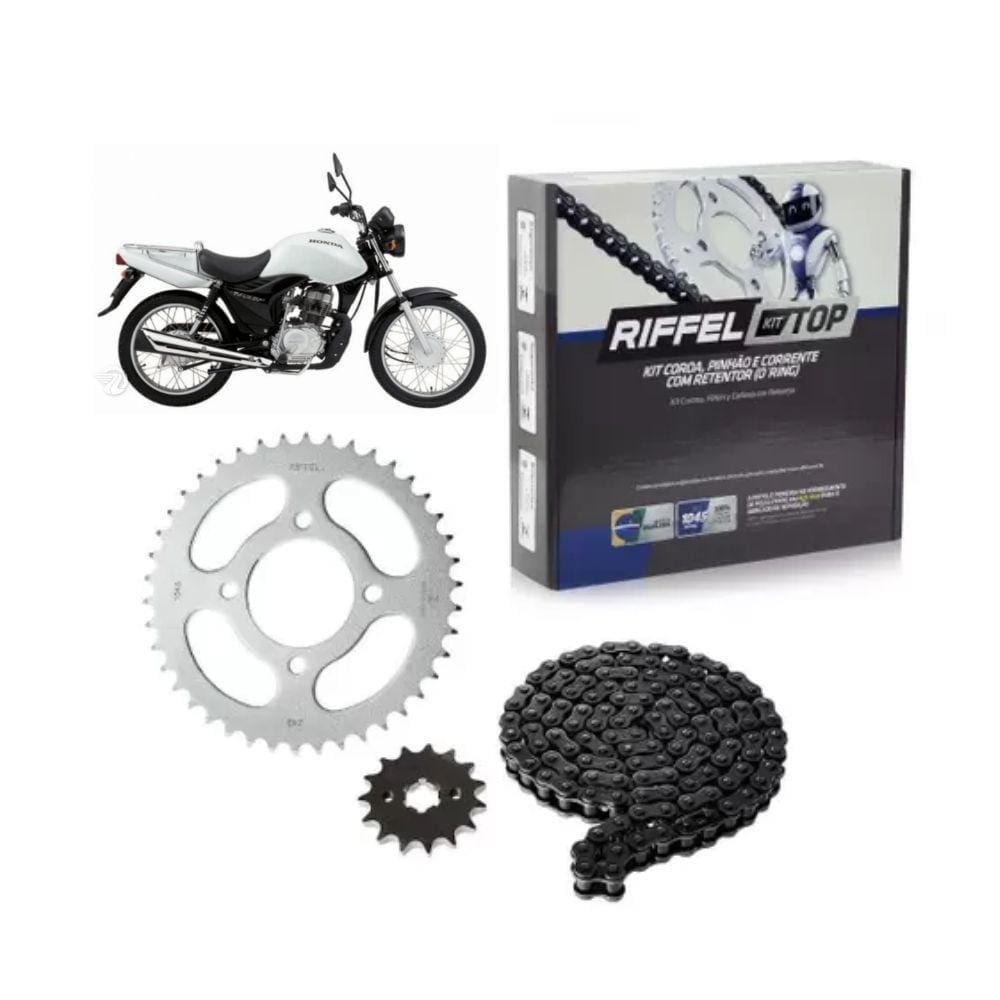 Kit Relação Transmissão Riffel Top 91097 CG 125 2009-2013