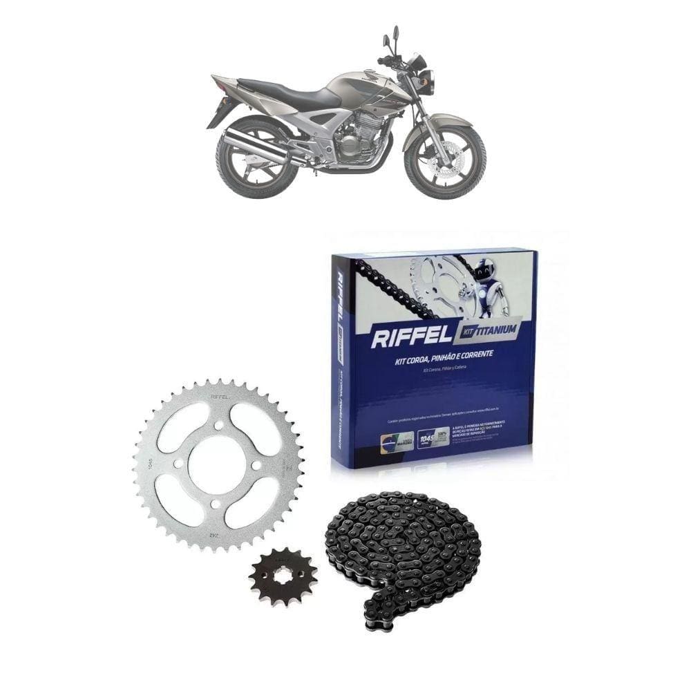 Kit Relação Transmissão Riffel 71761 CBX 250 2001-2008