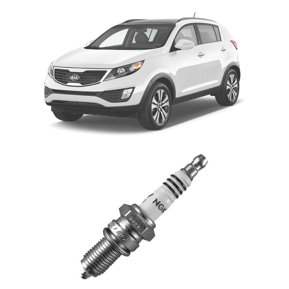 Vela Ignição NGK Kia Sportage 2.0 16V 2012-2016 LZKR8B-DE