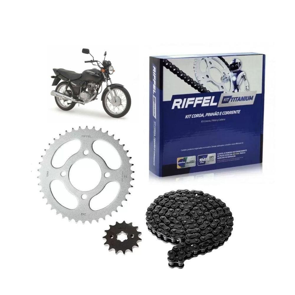 Kit Relação Transmissão Riffel 71790 CG 125 2000-2008