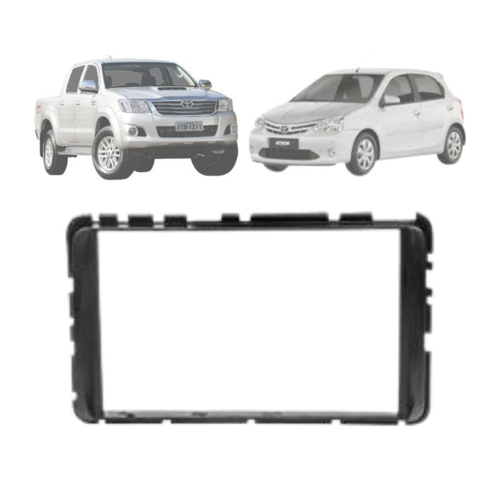 Moldura 1 e 2 DIN Permak 89Z6 Toyota Hilux/ Etios 2012