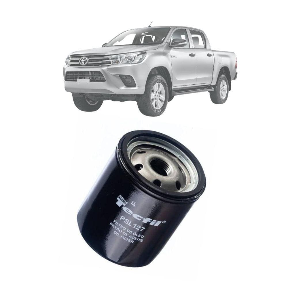 Filtro de óleo Tecfil Toyota Hilux de 2001 até 2020