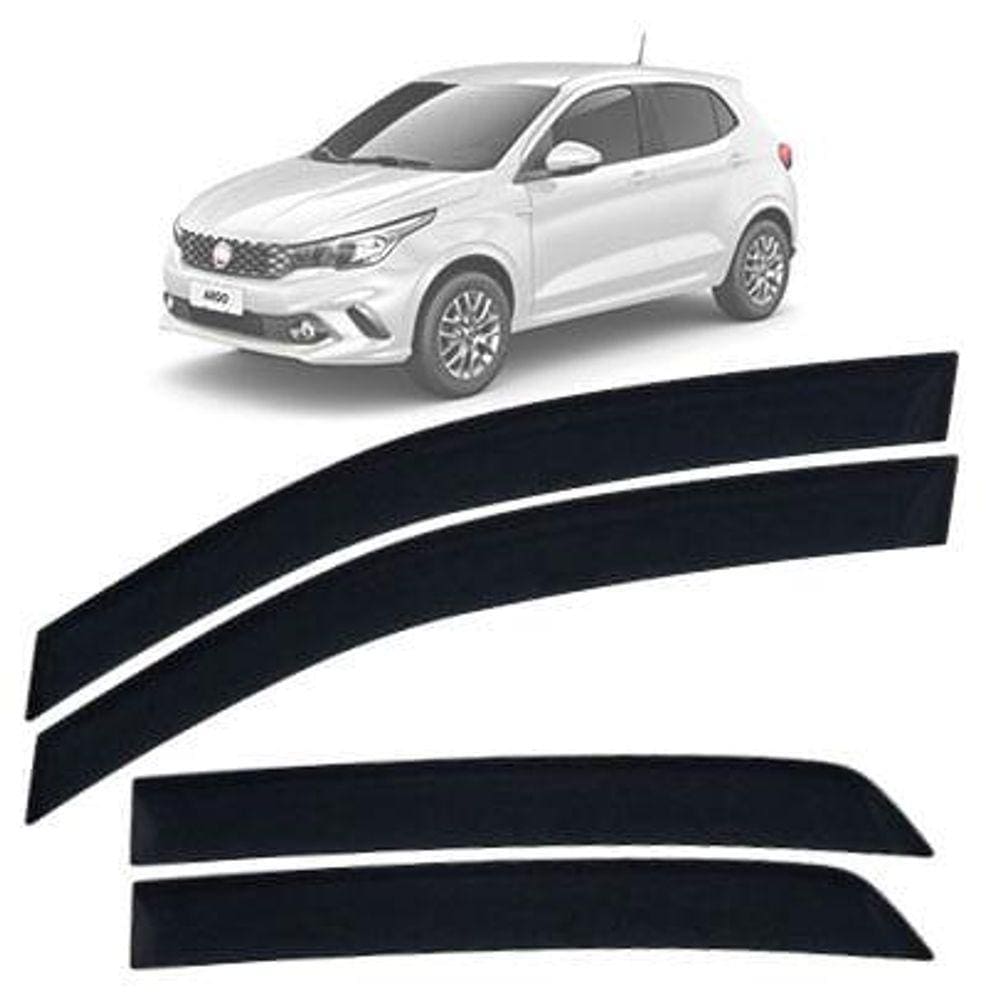 Calha de Chuva TG Poli Fiat Argo 17/18 4 Portas