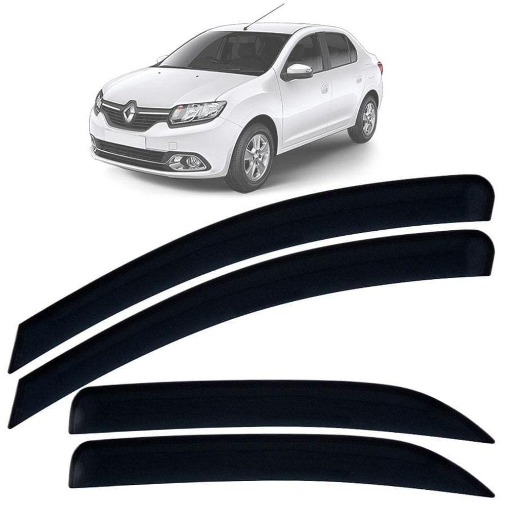 Calha de Chuva TG Poli Renault Logan 2014 2016 4 Portas