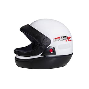Capacete Taurus Classic Branco Fechado Tamanho 56