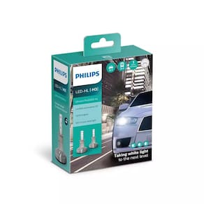 Par Lâmpada Philips H3 LED Ultinon Pro 5000 5800k 12V