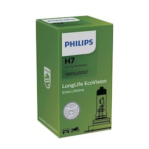 Lâmpada Halógena Farol H7 LongLife EcoVision Philips 12V 55w