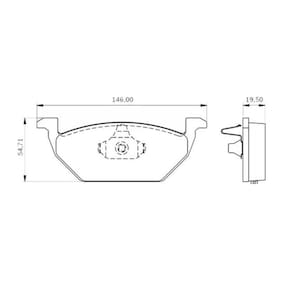 Pastilha de Freio Dianteira Bosch Audi A3/Crossfox/Golf