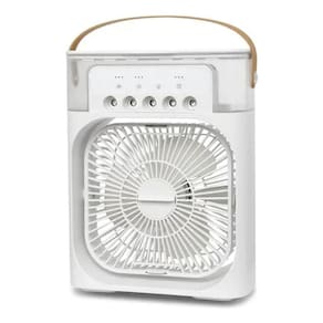 Mini Ventilador Climatizador Umidificador E Iluminação Led