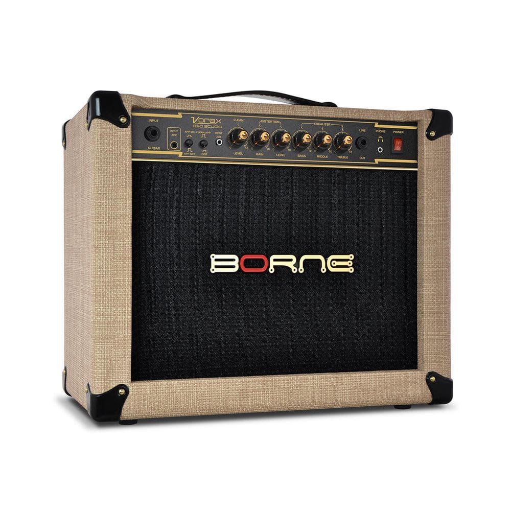 Cubo Amplificador Guitarra BORNE Vorax 840 Palha 40W