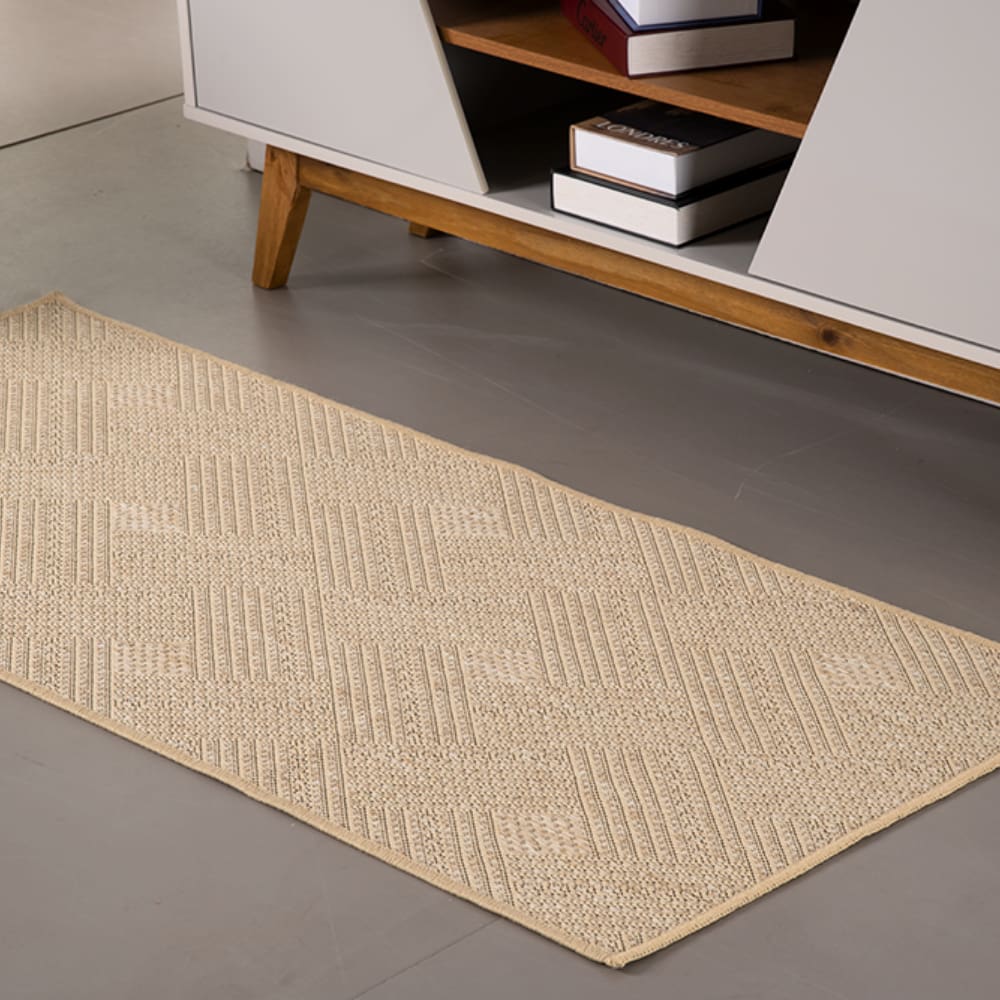 Tapete Passadeira Sisal Lancer 1 Peça Antiderrapante 1,00m x 66cm