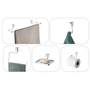 Kit de Banheiro Para Pendurar Parede 5 peças Schmitt Aramado