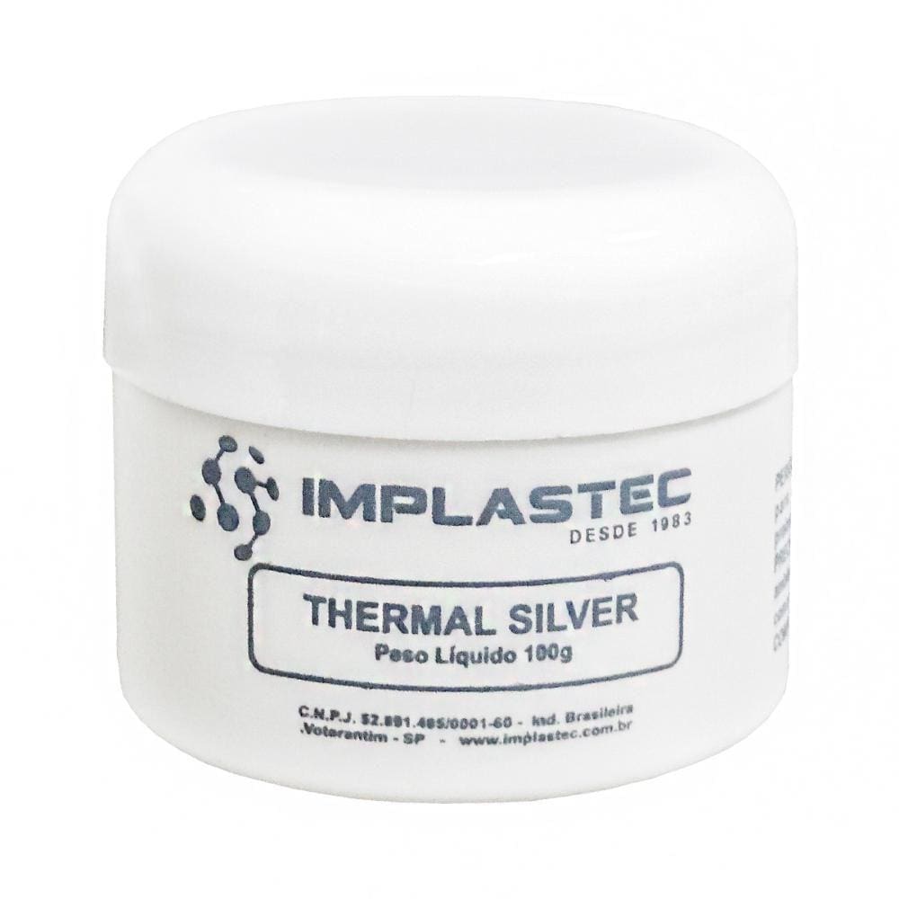 Pasta Térmica Implastec - Thermal Silver - pote 100g