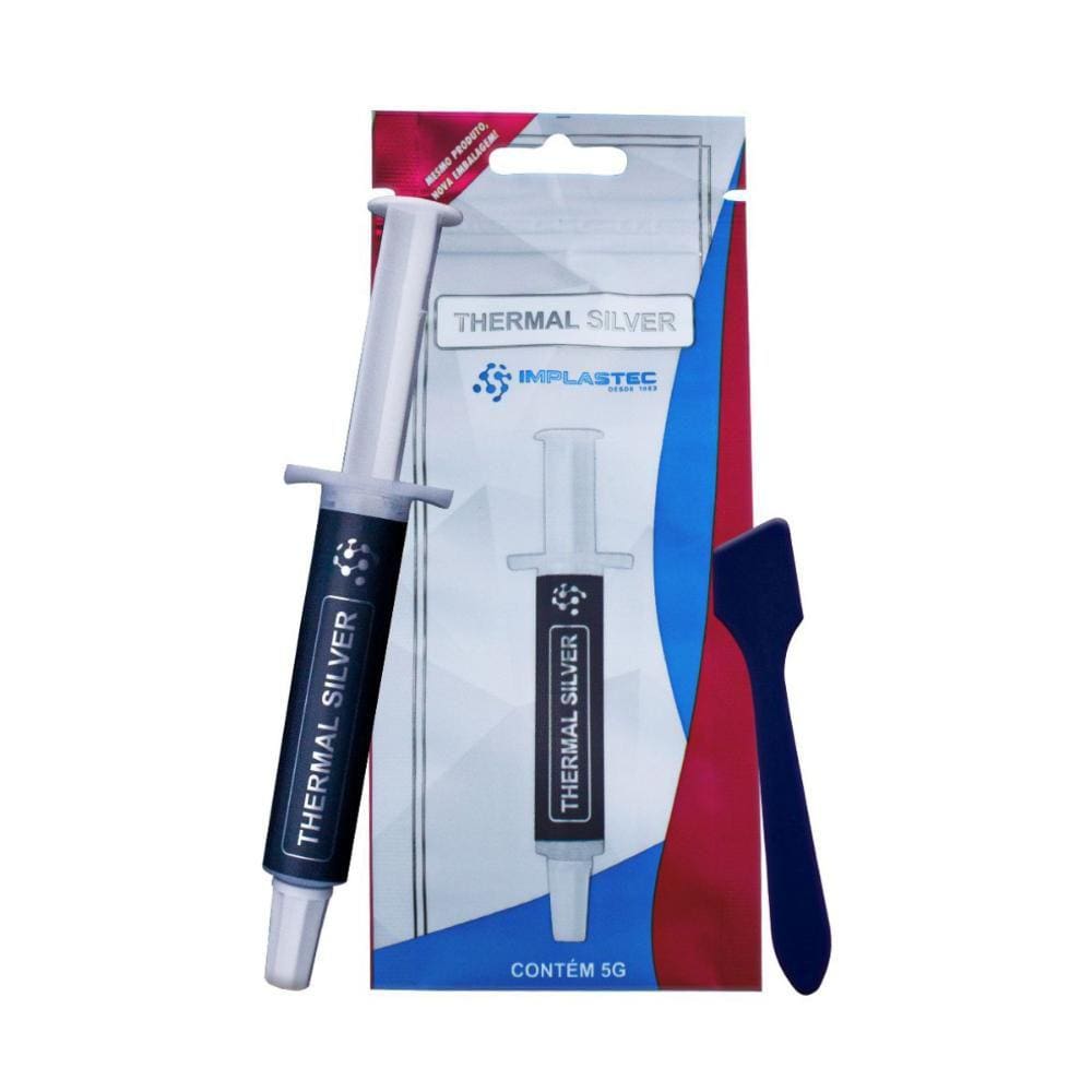 Pasta Térmica Implastec - Thermal Silver - seringa 5g