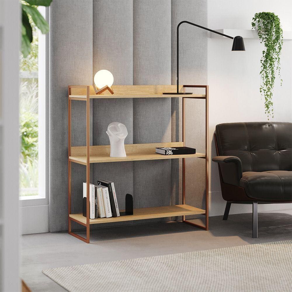 Cantinho Do Café Adega Industrial Córdoba 95cm Cobre E Castanho - Cor: Marrom