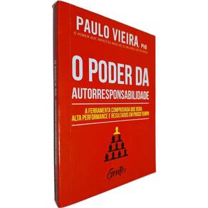Mini Livro Físico O Poder da Autorresponsabilidade: A Ferramenta Comprovada que Gera Alta Performance Paulo Vieira, PhD
