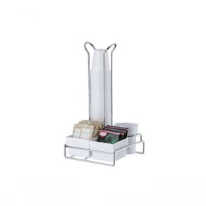 Suporte Copo Descartavel 50-80ml, Sachês De Açúcar-adoçante E Mexedor - Branco Future 1151bc