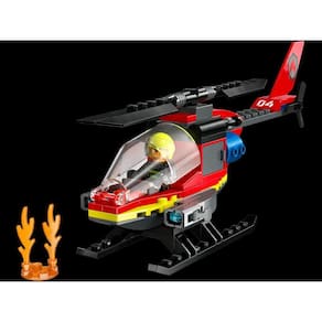 Blocos de Montar - Helicoptero de Resgate dos Bombeiros LEGO DO BRASIL