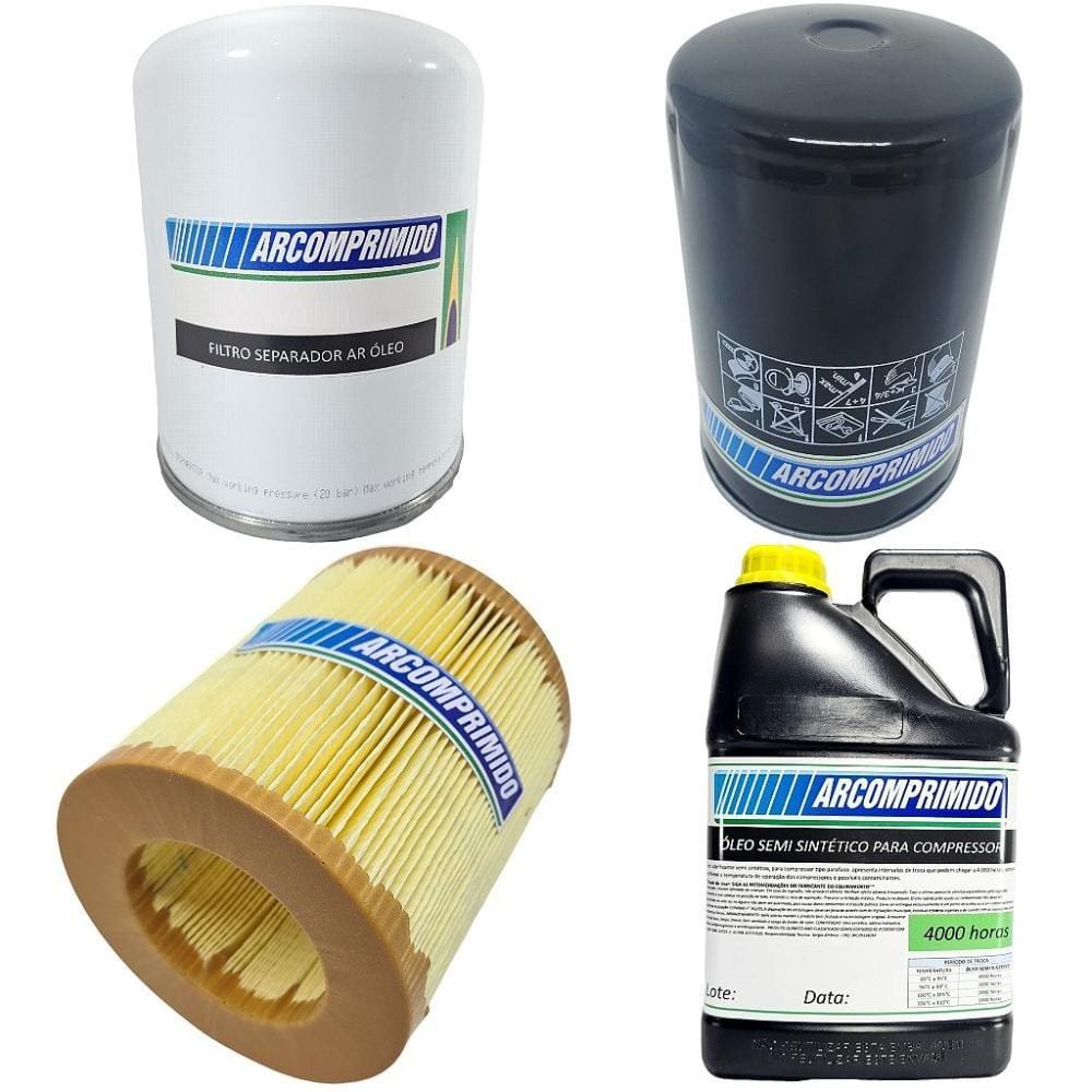 Filtros e 5L Óleo Semi Sintético Similares do Compair L15