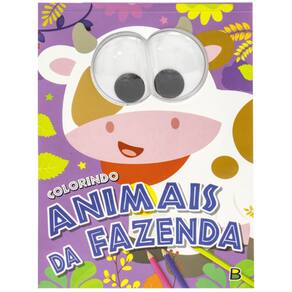 Olhinhos Malucos! Livro De Colorir Animais da Fazenda