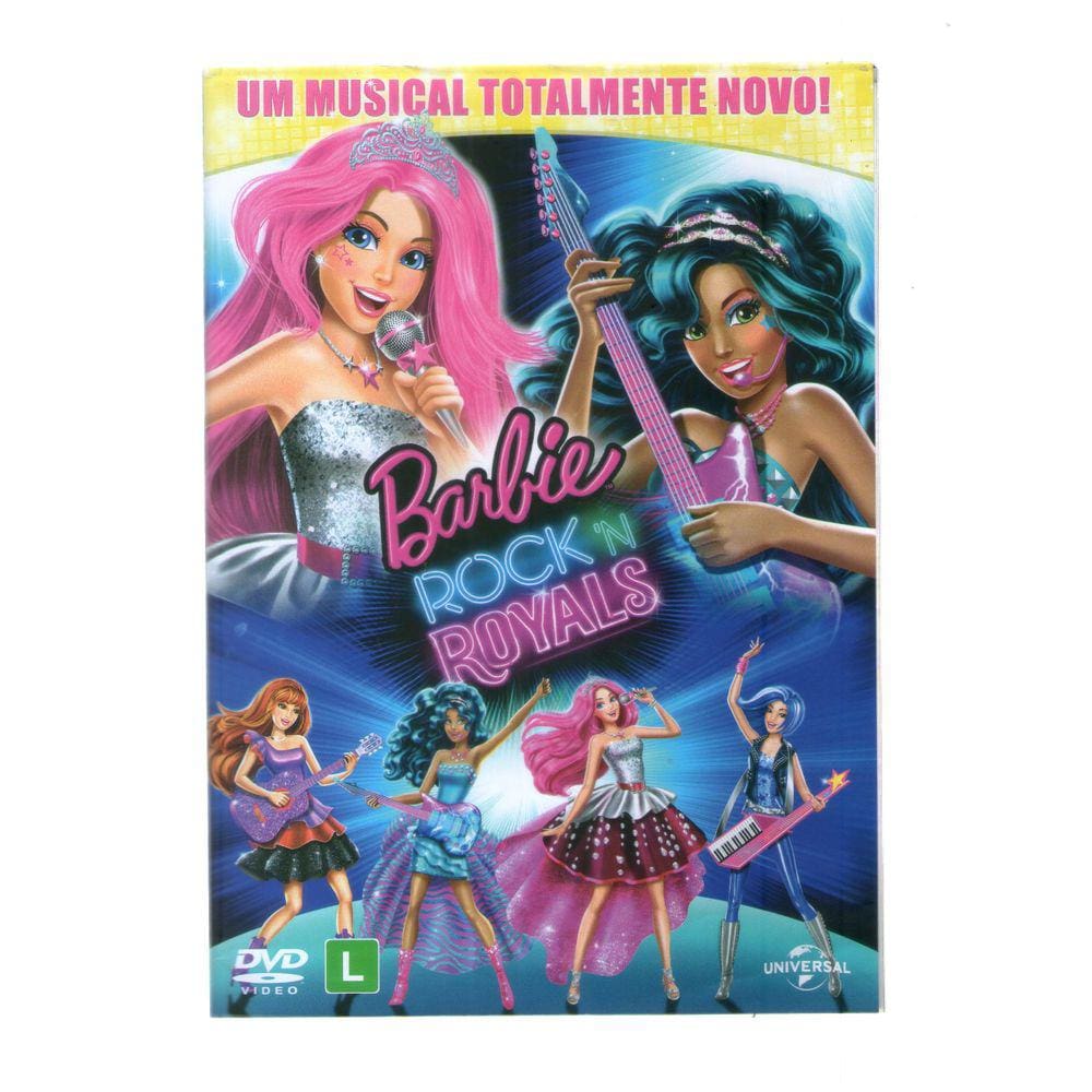 Dvd Barbie Rock `N Royals- Um Musical Totalmente Novo