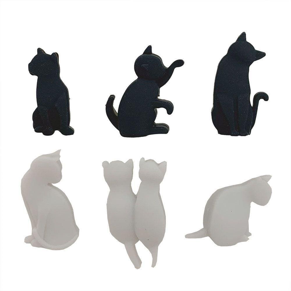 Marcadores De Copos E Taças Gatinhos - 6 Peças