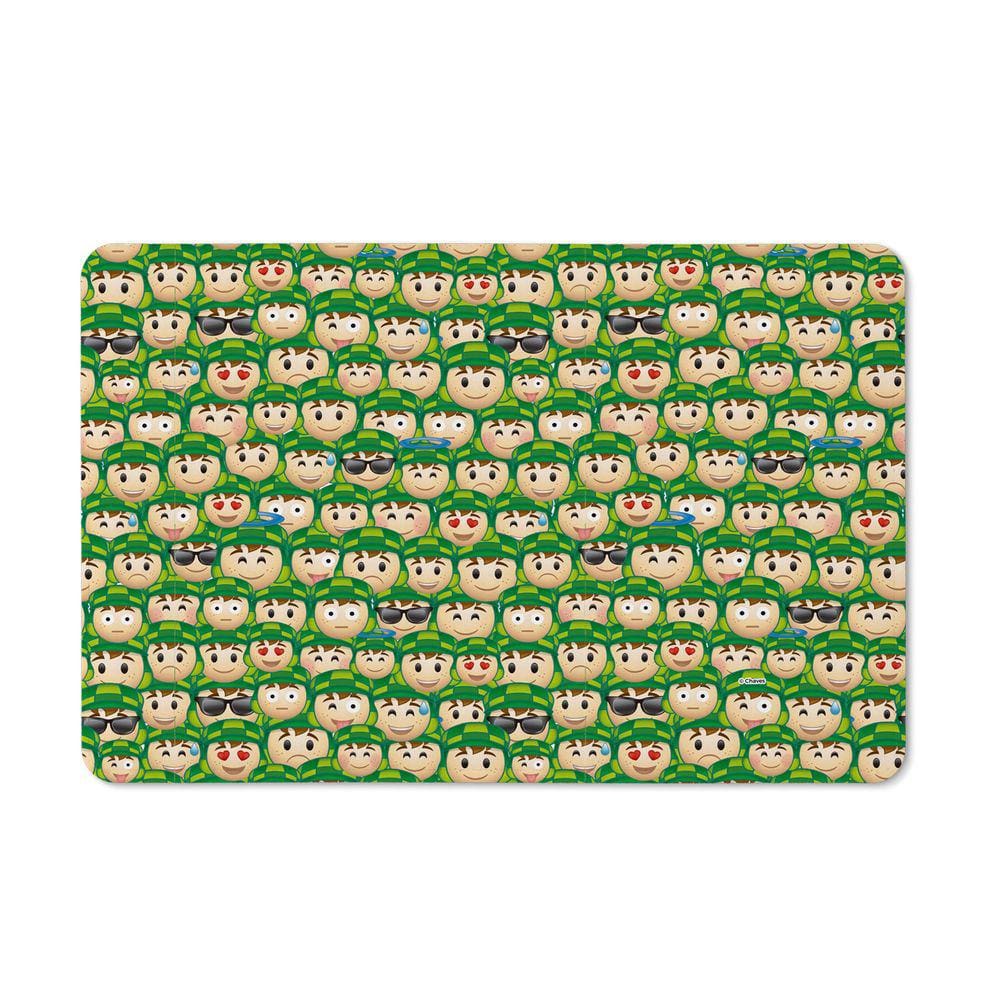Tapete de Tecido Licenciado CHAVES - Emojis Verde