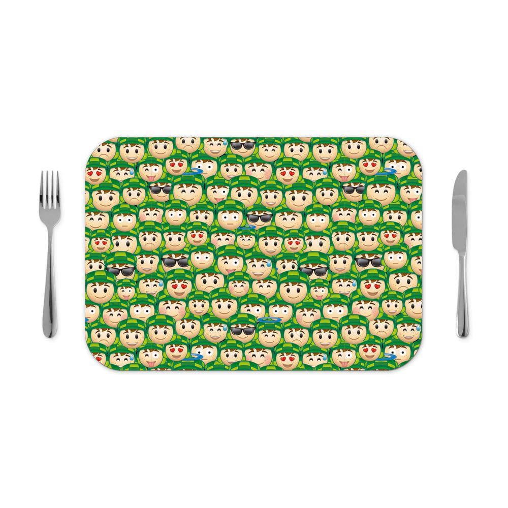 Jogo Americano 30x40cm Licenciado CHAVES - Emojis - verde