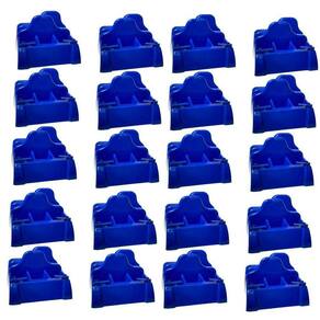 20 Porta Guardanapos Sachê Azul Com Furador Restaurantes