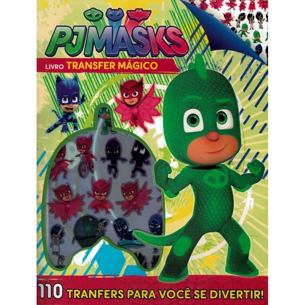 Pj Masks - Livro Transfer Magico