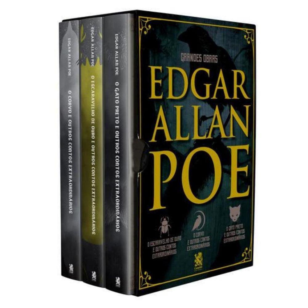 Grandes Obras De Edgar Allan Poe - Box Com 3 Livros