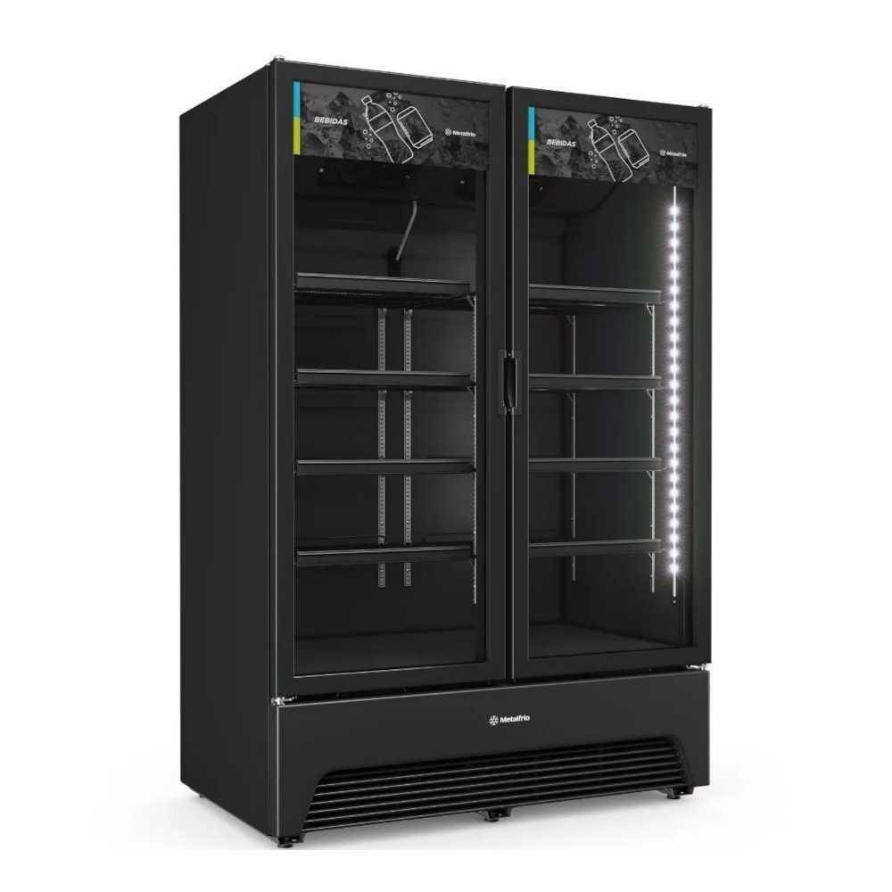 Expositor Vertical Multiuso 2 Portas 1257 Litros VBM3AH All Black 220V - Metalfrio