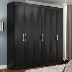 Guarda Roupa Casal 6 Portas 2 Gavetas Montreal Evidencia