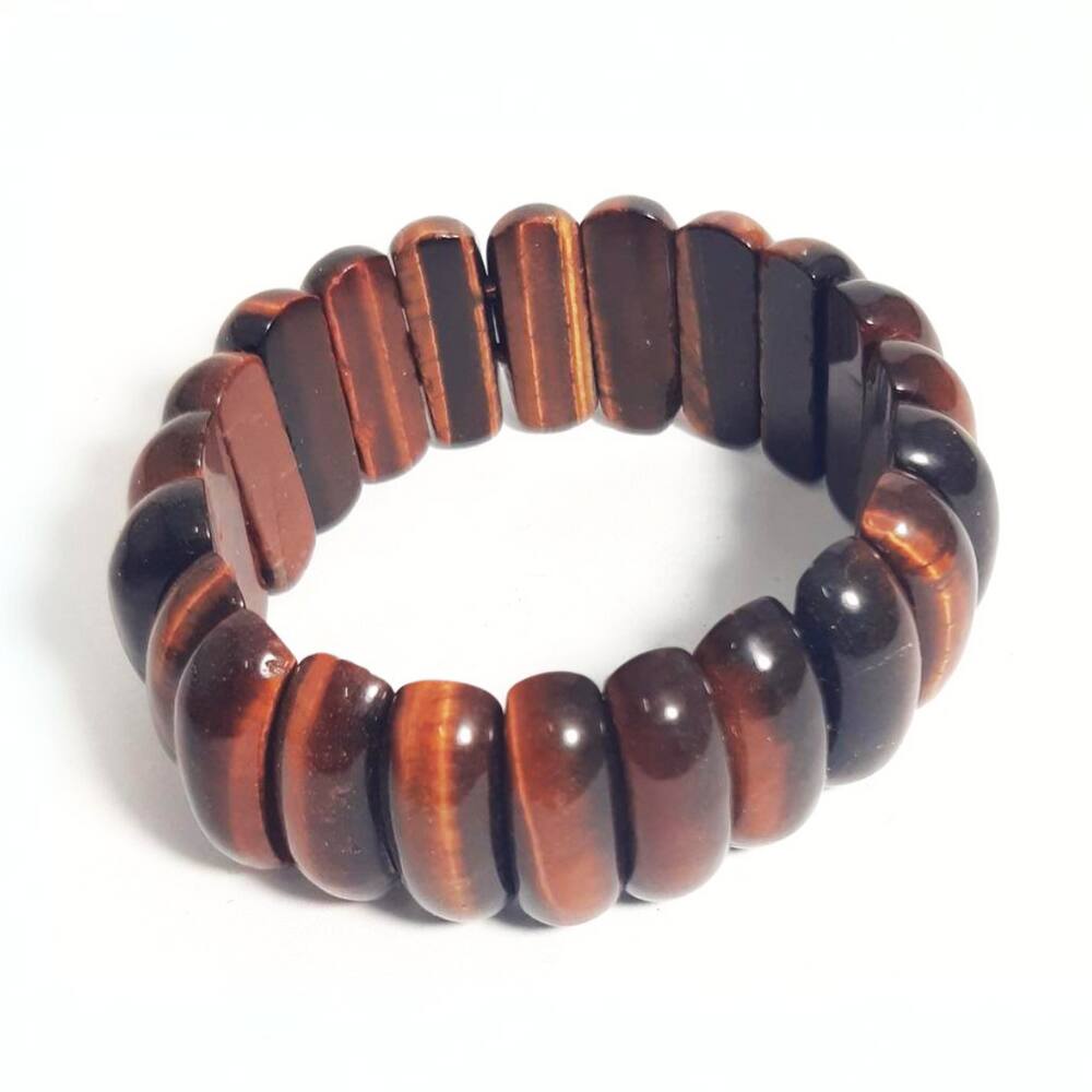 Bracelete de Pedras Naturais - Olho de Boi
