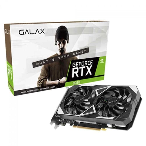 Imagem do produto Placa de Vídeo Galax GeForce RTX 3050 EX 1-Click OC 6GB 96Bit GDDR6 - 35NRLDMD9OEX em Ponto Frio