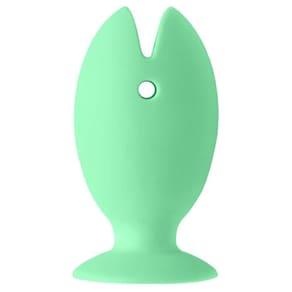 Suporte Para Escova De Dente Em Silicone Peixinho Ventosa Verde
