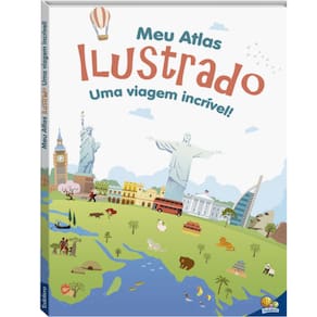 Livro Educativo Infantil Meu Atlas Ilustrado Para Escolas