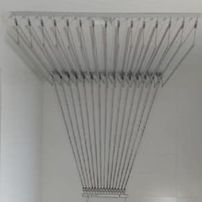 VARAL de teto Homellinea 10 v 1/2" x 1,20 m Alumínio Natural