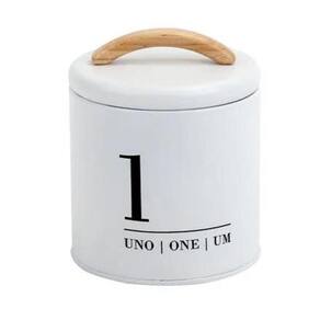 Lata Porta Condimentos Metalla N1 800Ml Branco YOI
